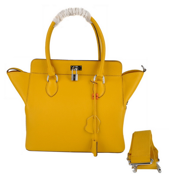 Best Hermes Toolbox 20 Shoulder Bag Yellow 6021 On Sale - Click Image to Close